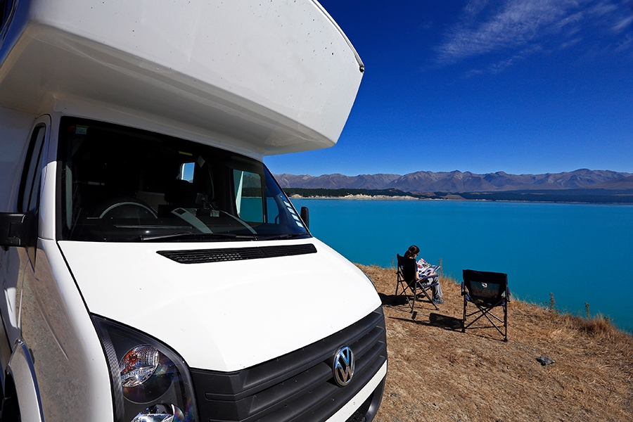 Luxury campervan, New Zealand