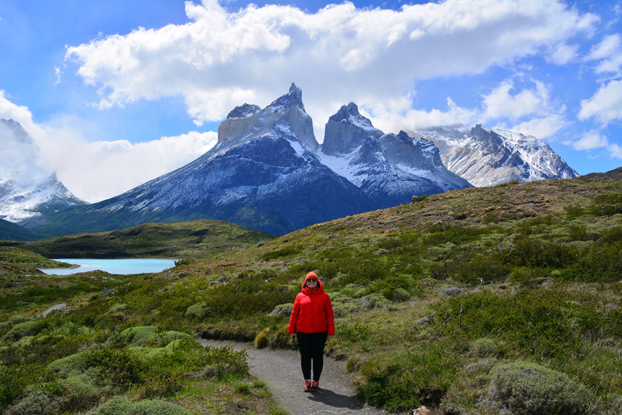 Milly hiking in Torres del Paine National Park, Chile | Travel Nation 