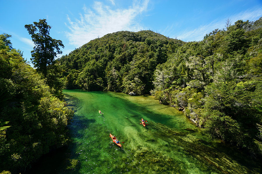 Explore by kayak in Abel Tasman National Park | Travel Nation