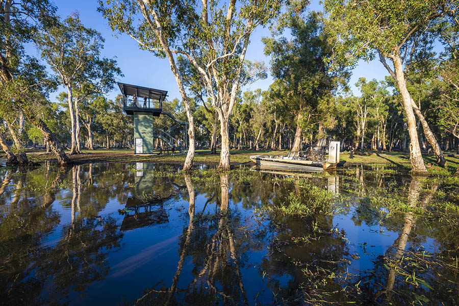 Bamarru Plains, NT, bird hide | Photo credit Luxury Lodges of Australia