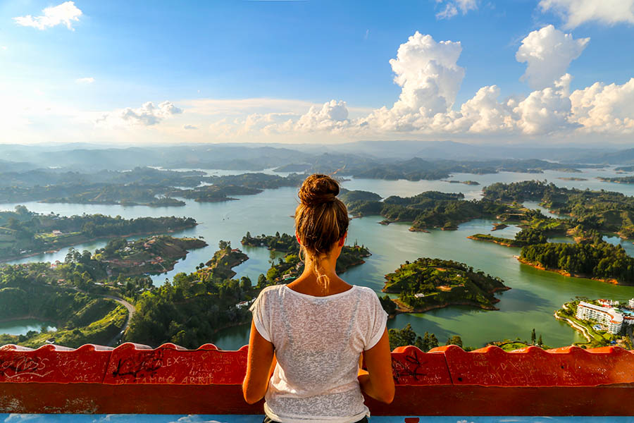 View from the top of El Penol, Guatape, Colombia | Travel Nation