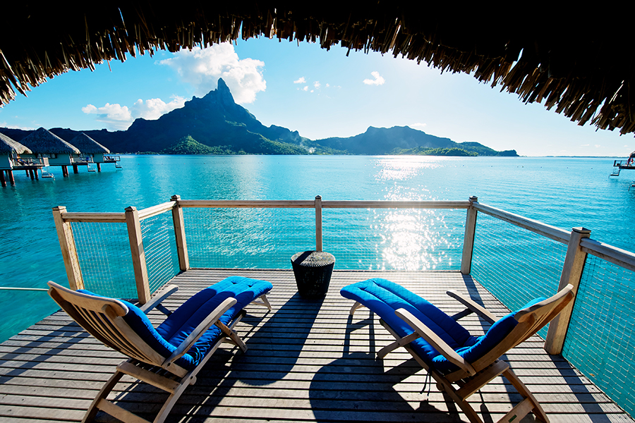 The iconic Polynesian overwater bungalow originated here