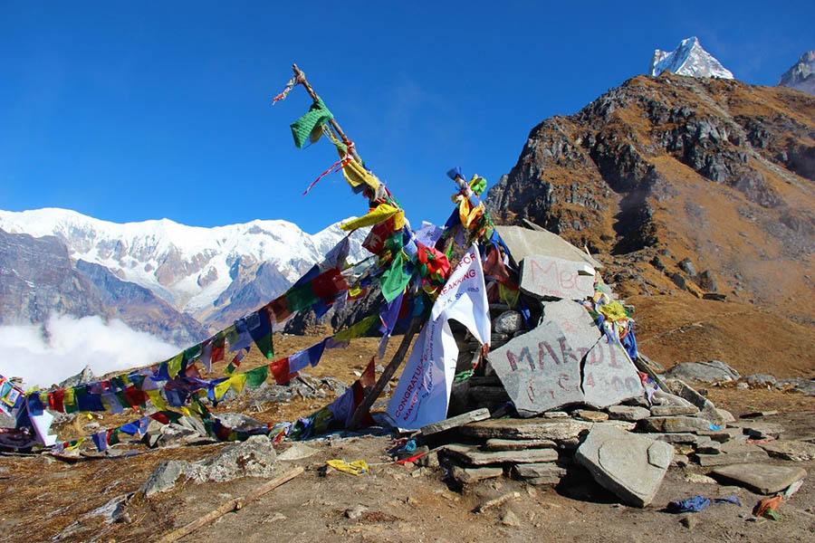 Steffie auf dem Mardi Himal, Nepal 