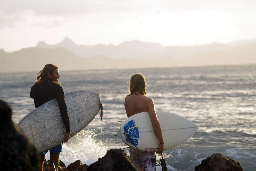 Take your pick of waves from easy rollers to rippers