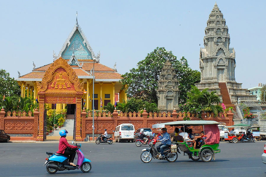 Spend the afternoon exploring the history of this lively city from the back of a cyclo