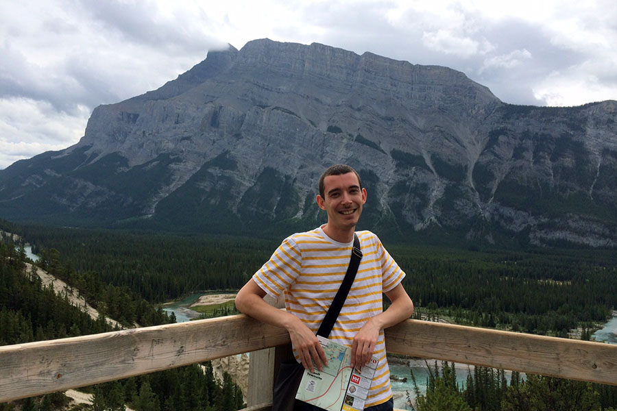 Graham in the beautiful Canadian Rockies 
