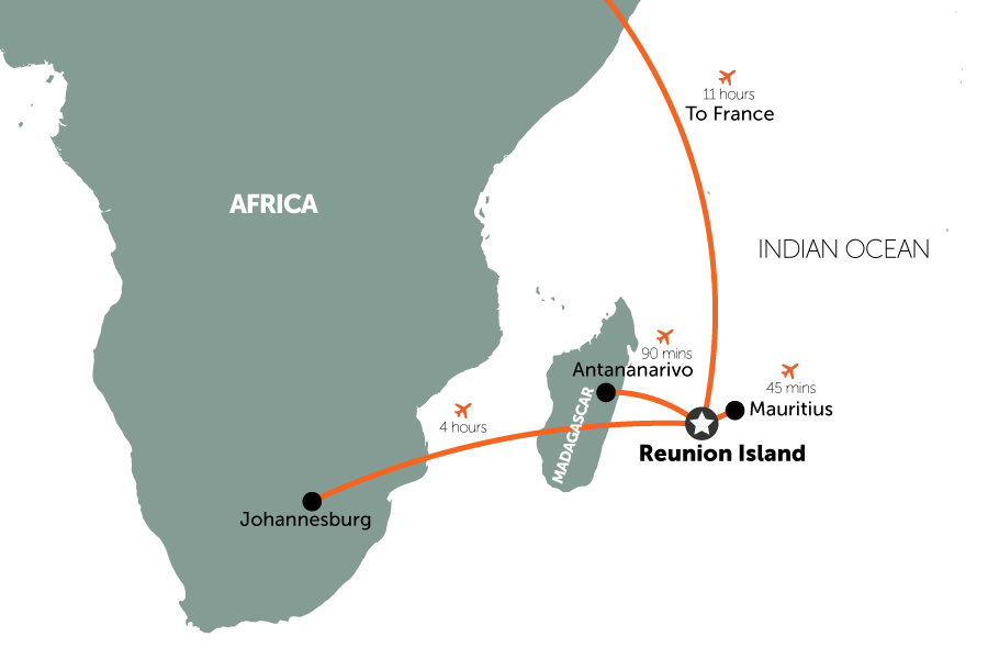 Where is Reunion Island located? | map