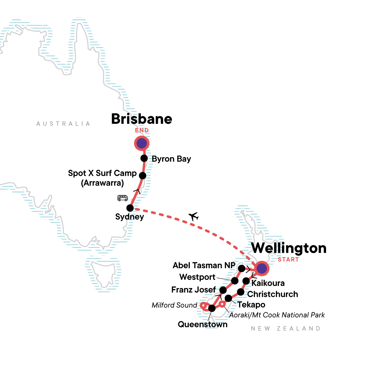 map_australiaandnewzealandbushwalksbeaches