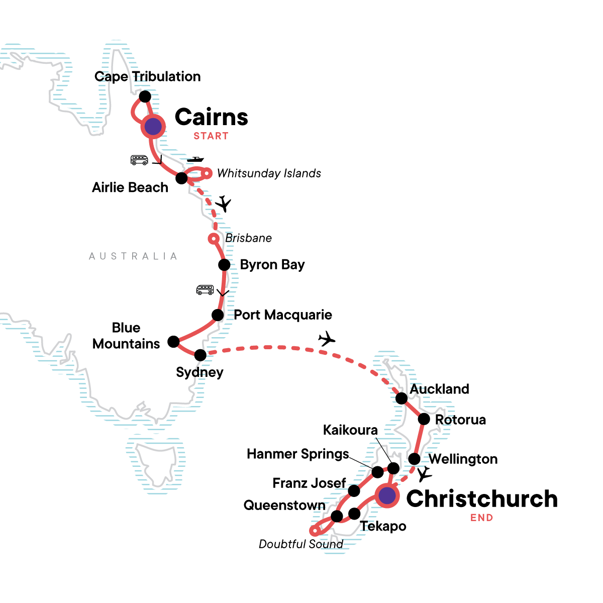 map_highlightsofaustraliaandnewzealand