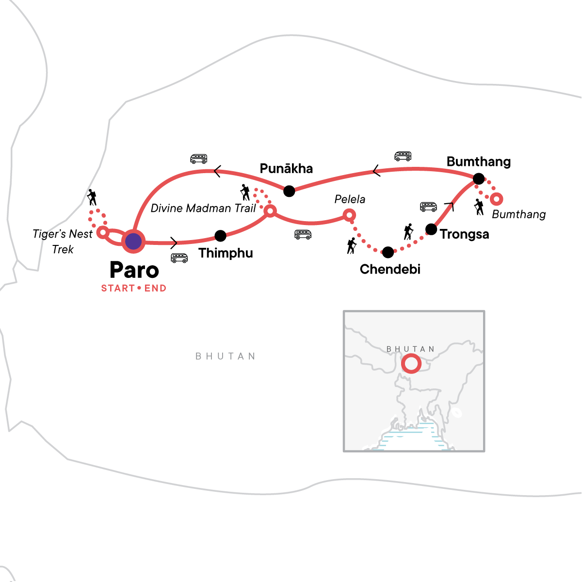 map_highlightsofthetransbhutantrail