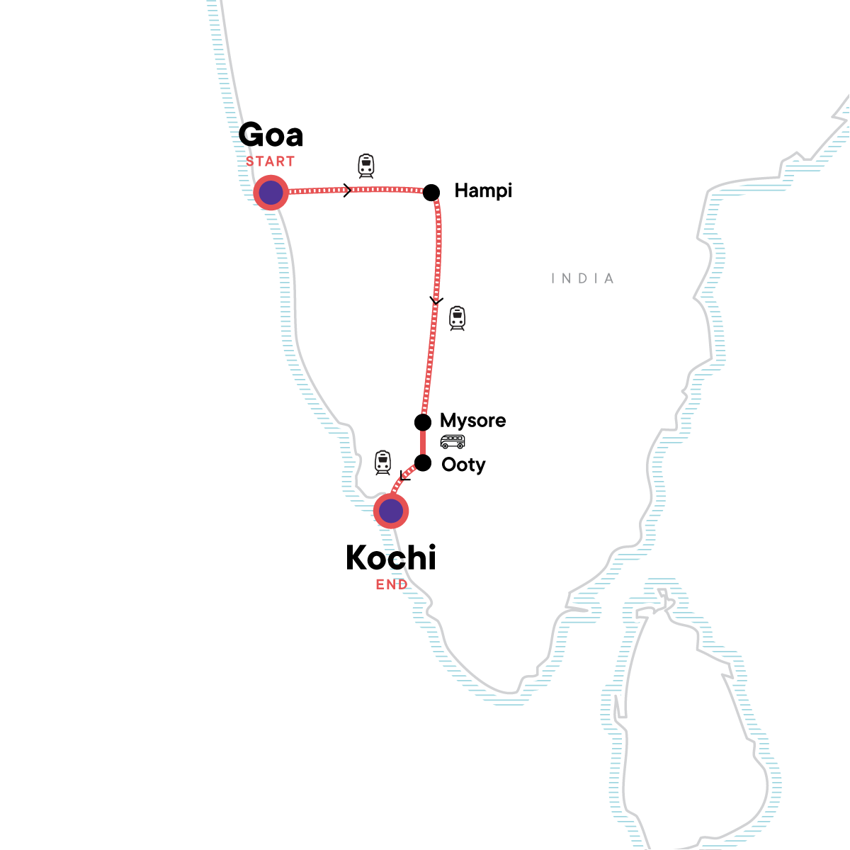 map_indiaancientruinskeralabeaches