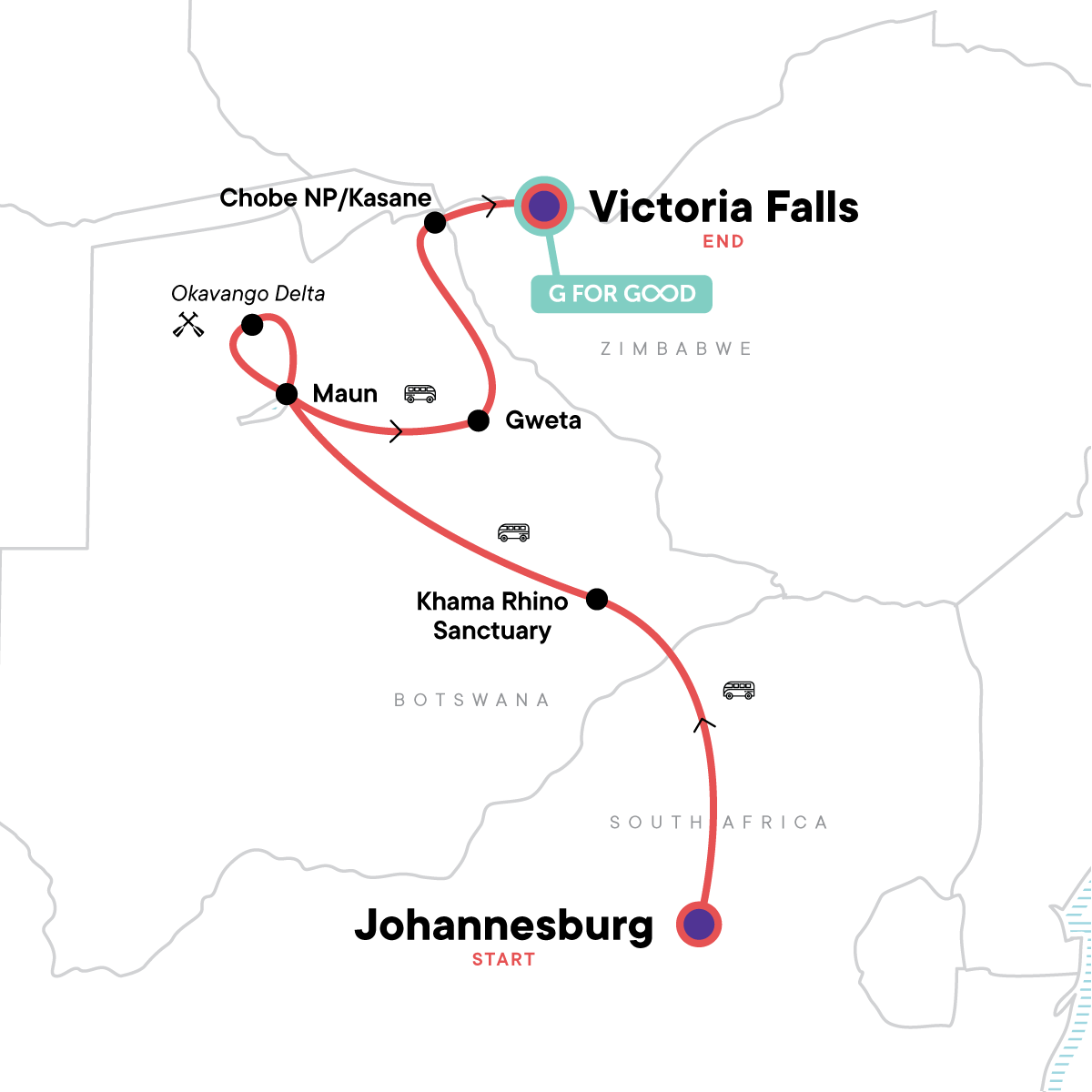 map_johannesburgtovictoriafallsoverlandsafari