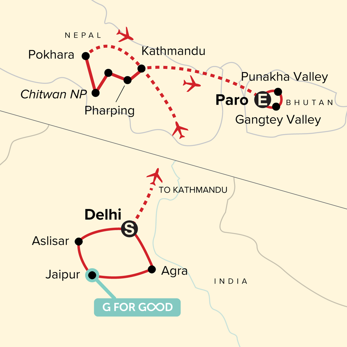 map_journeysdiscoverindianepalbhutan