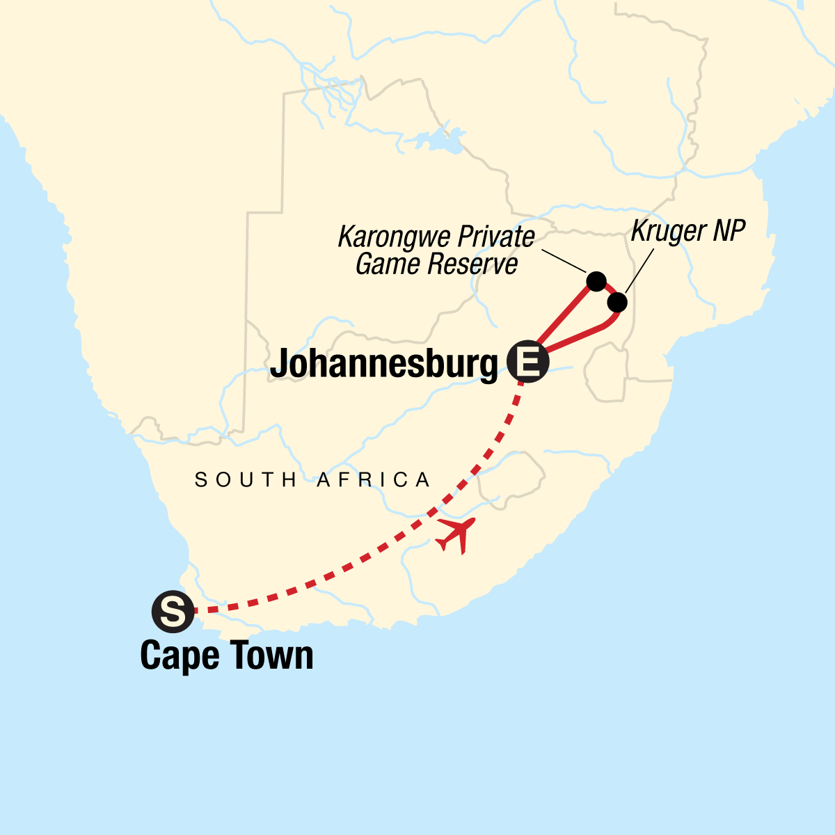 map_journeysexplorecapetownkrugernationalpark