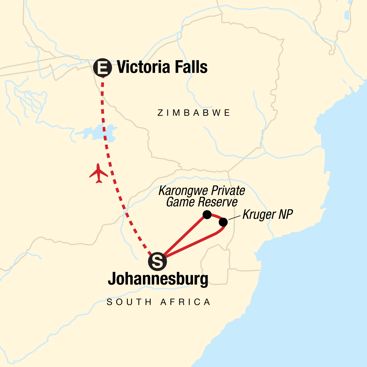 map_journeysexplorekrugervictoriafalls