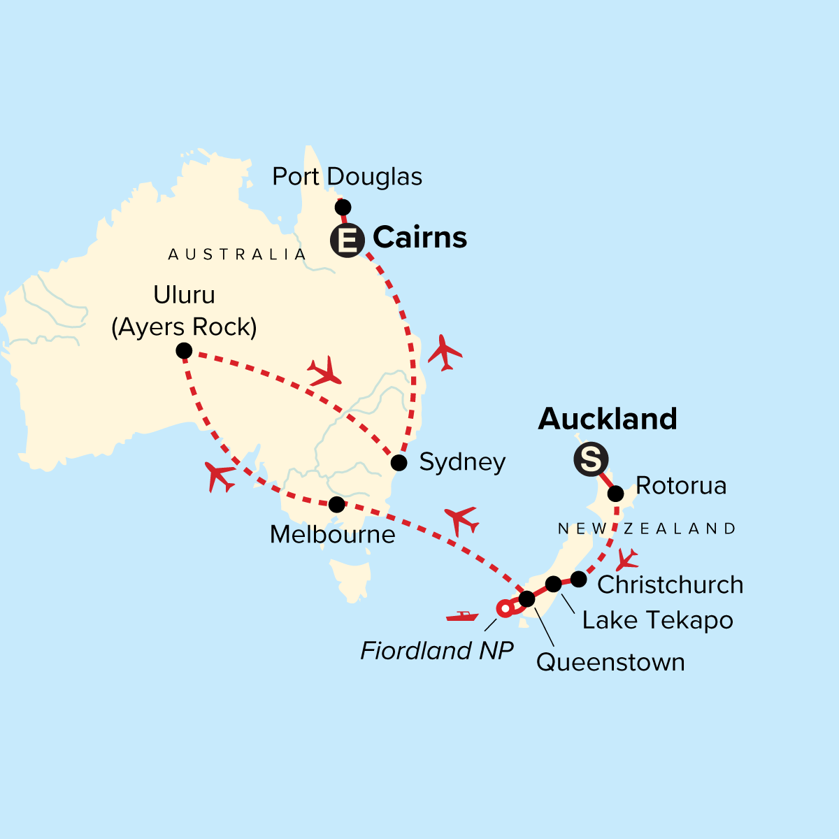 map_journeysiconicaustraliaandnewzealand