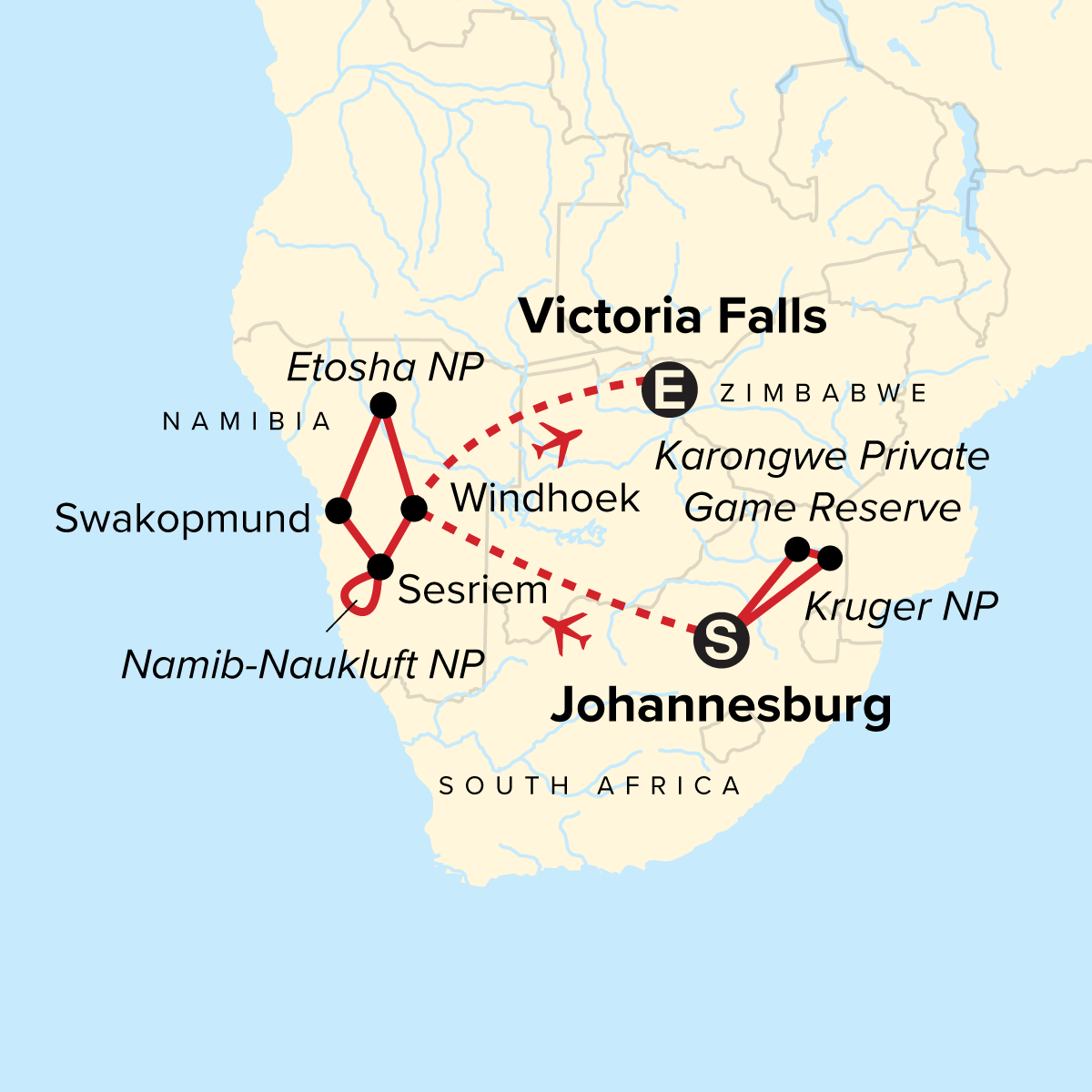 map_journeyskrugervictoriafallsnamibia