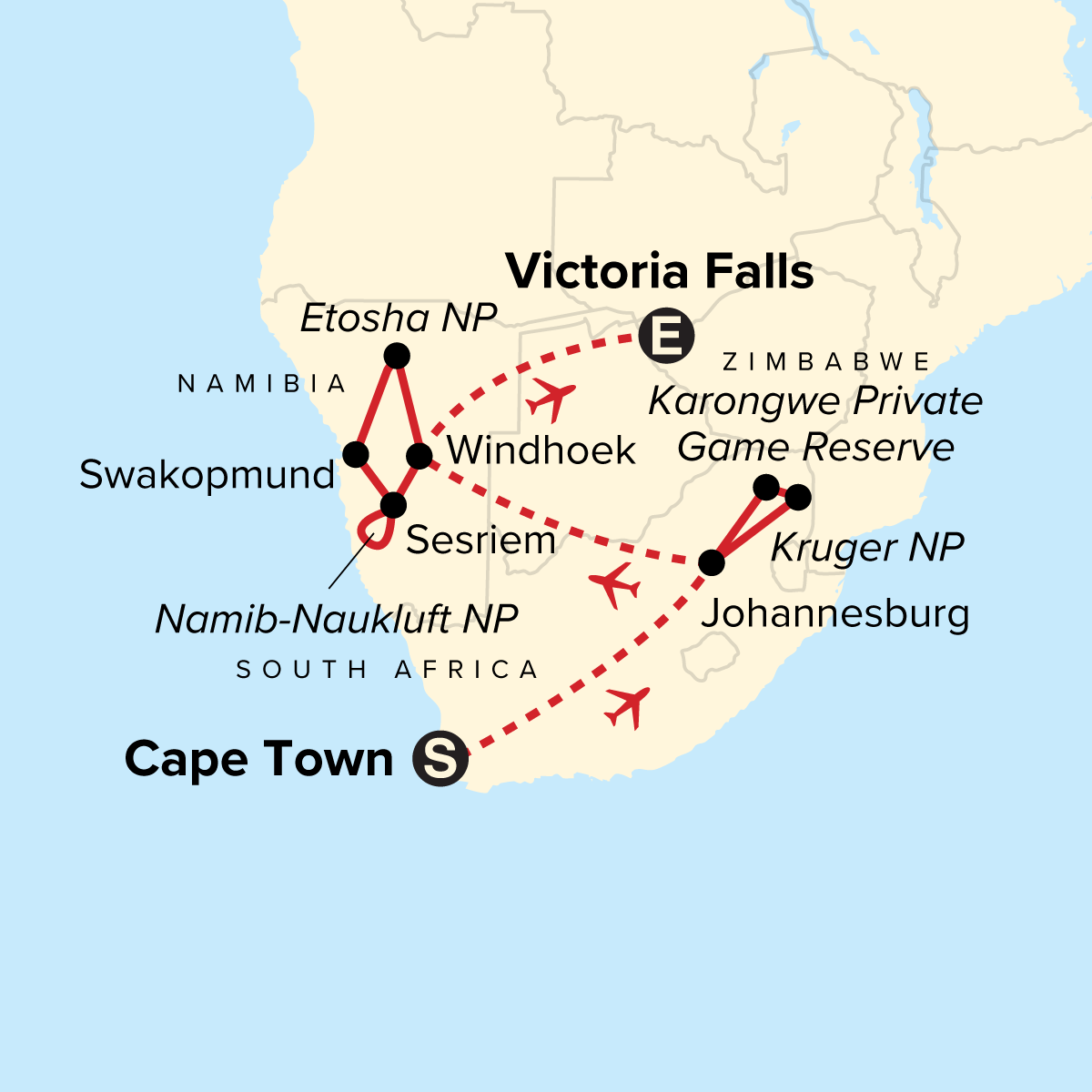 map_journeyssouthernafricahighlights