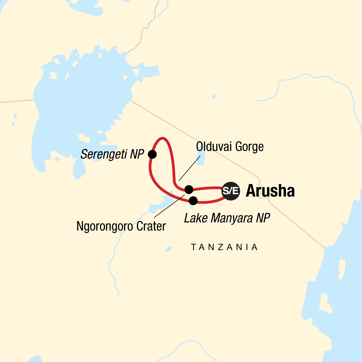 map_journeystanzaniasafariexperience