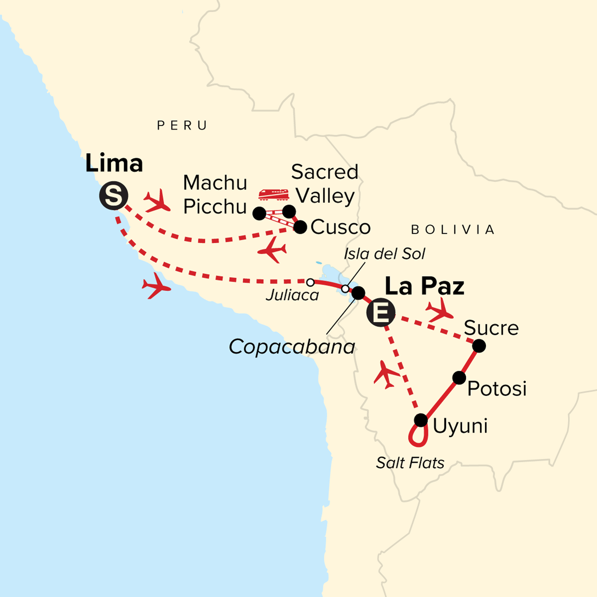 map_journeystreasuresofperubolivia