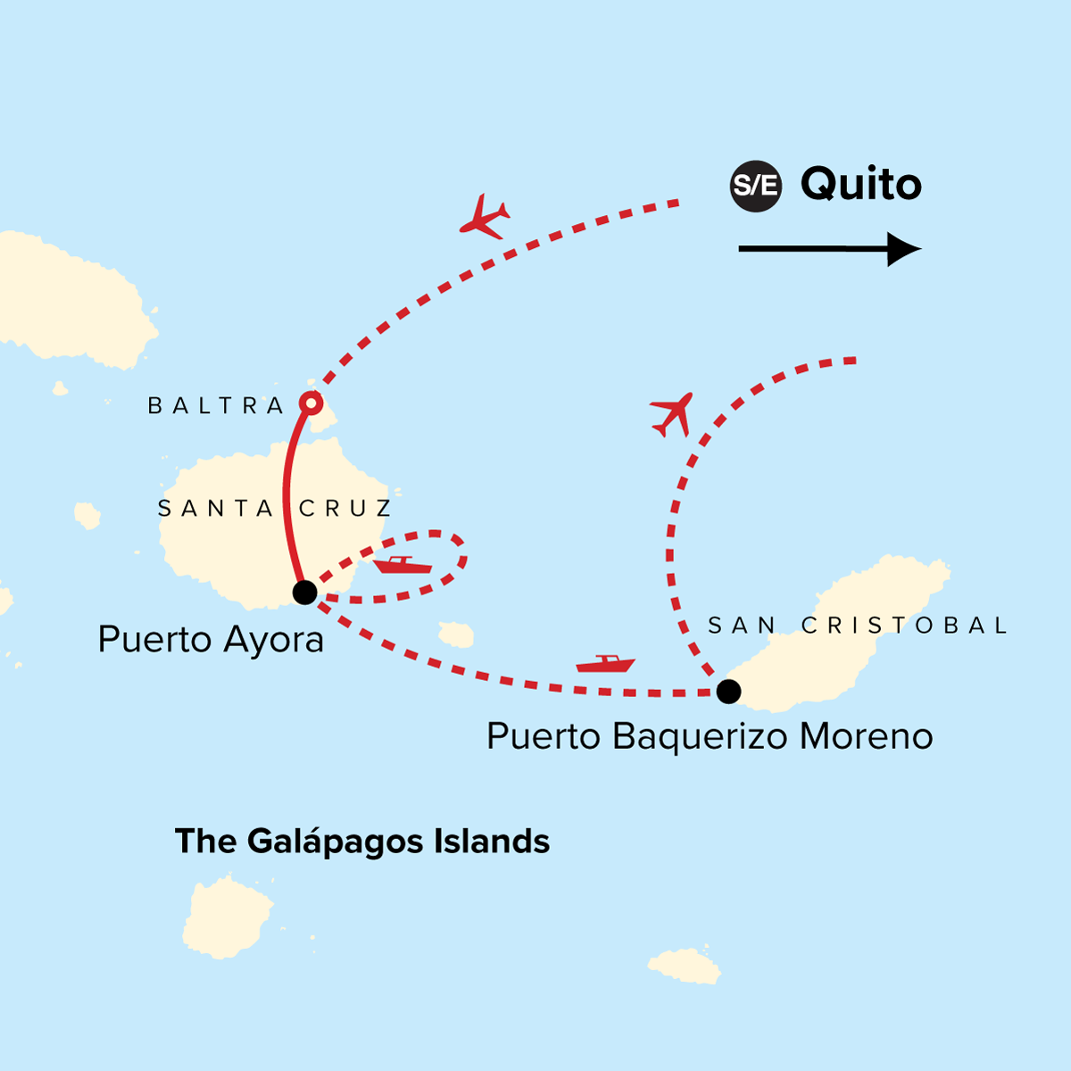 map_journeyswildlifeofthegalpagosislands