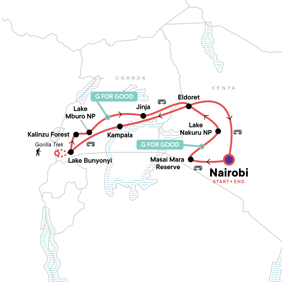 map_kenyaugandagorillaoverlandforestswildlifespotting