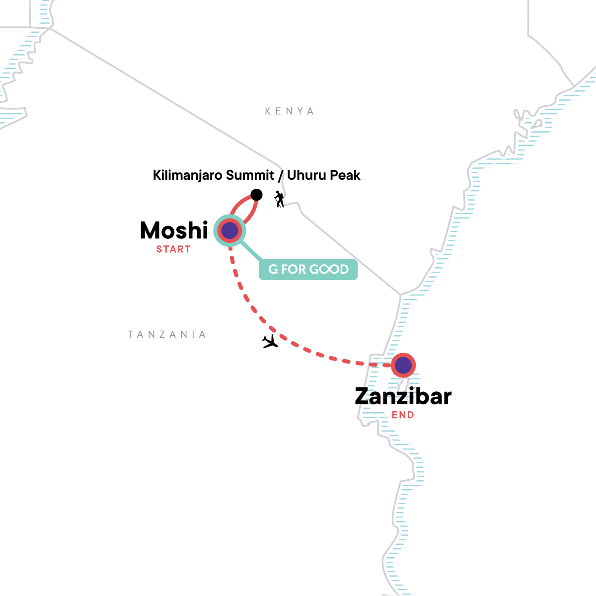 map_kilimanjaro-machameroutezanzibaradventure