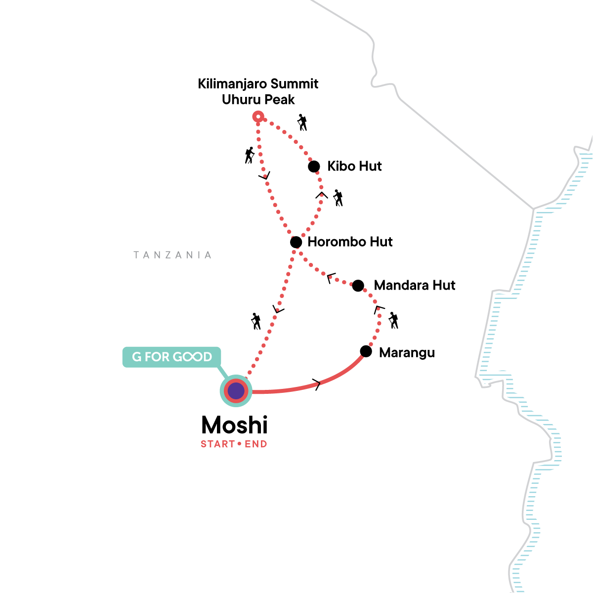 map_mtkilimanjarotrek-maranguroute