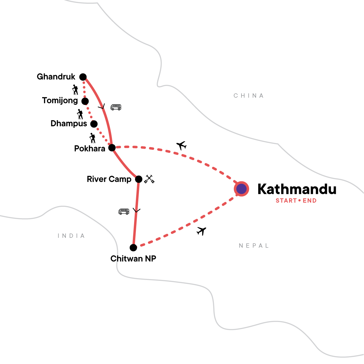 map_nepalannapurnahikingraftingandchitwannationalpark