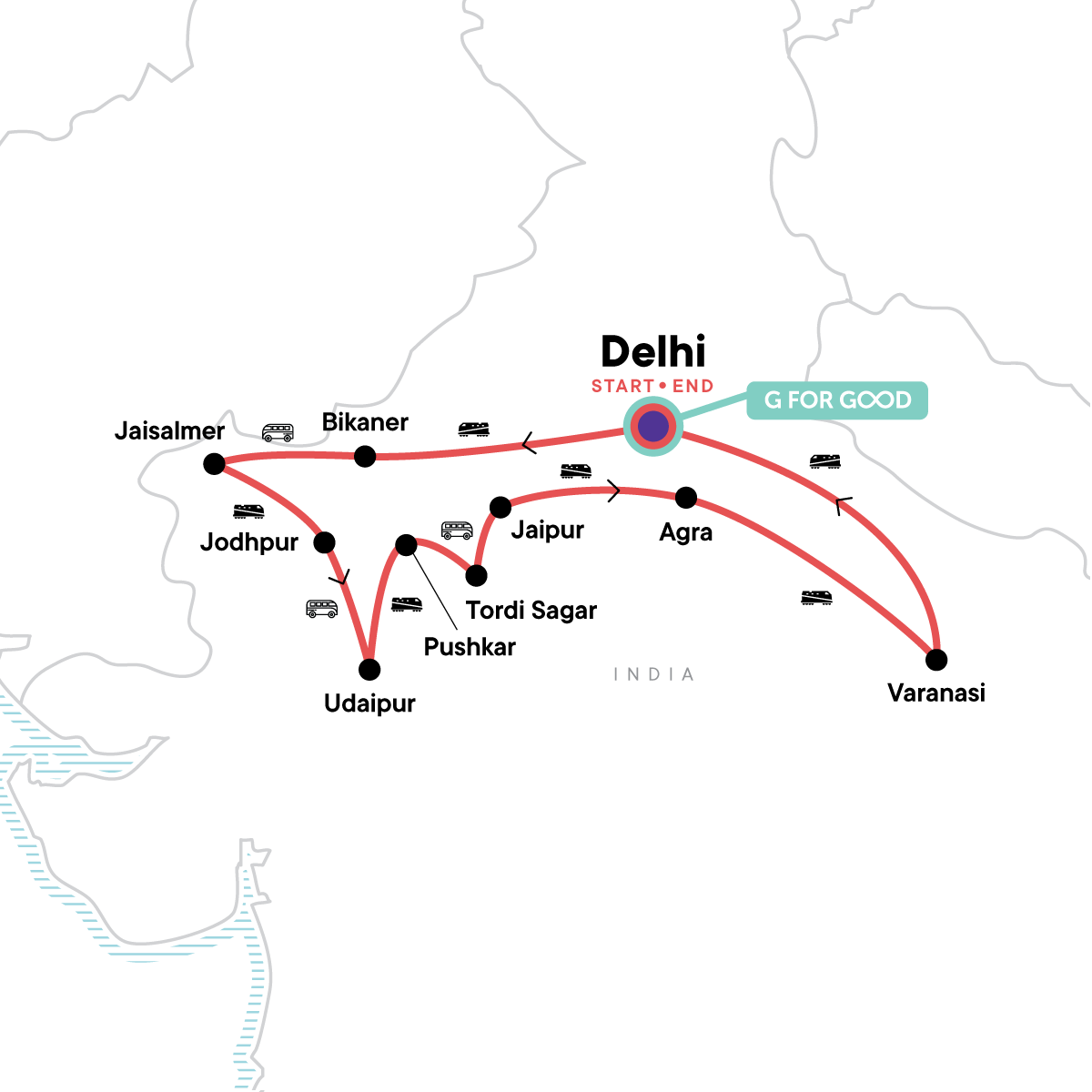 map_rajasthanvaranasiancienttemplesthetajmahal