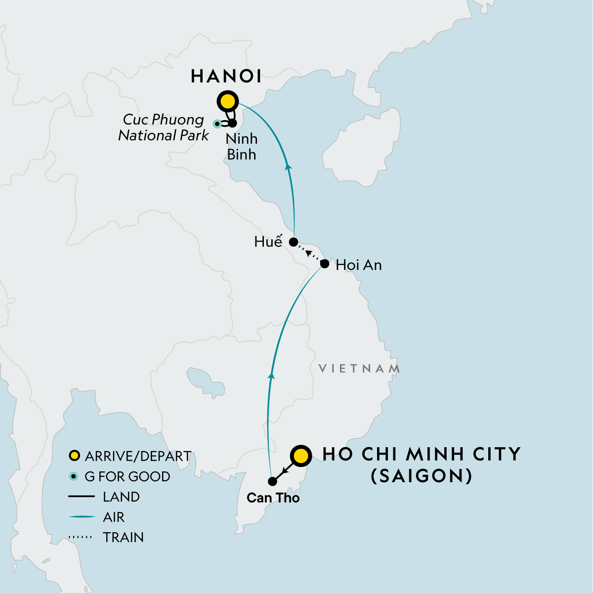 map_signaturevietnamfromthemekongdeltatohanoi
