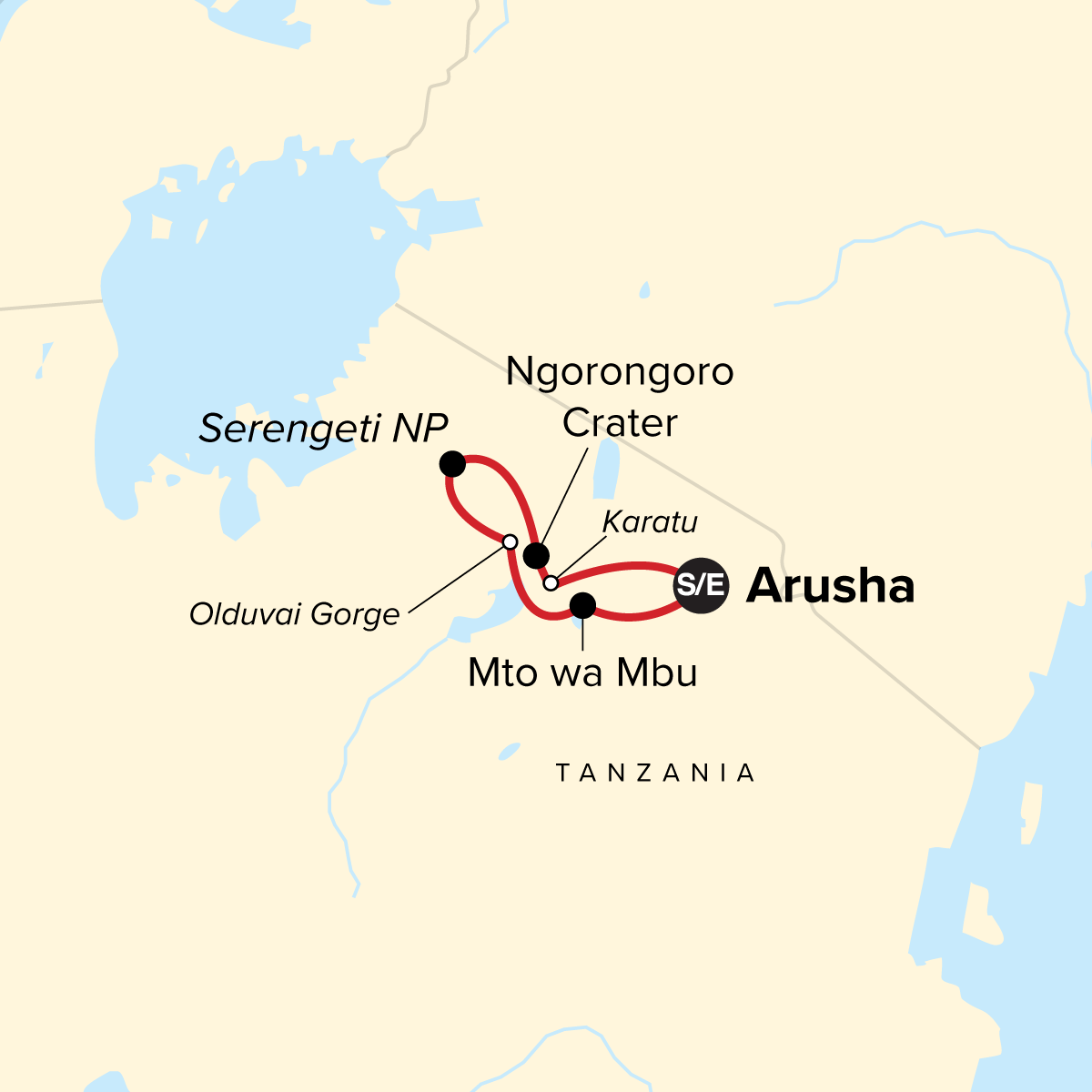 map_tanzaniafamilyjourneyaserengetisafari