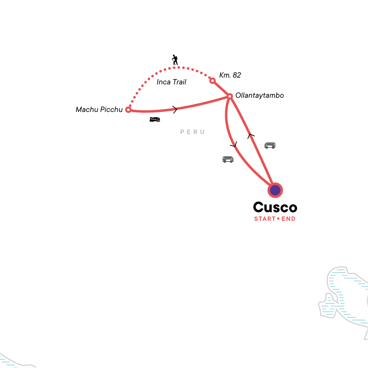 map_trekkingtheincatrail5d4n