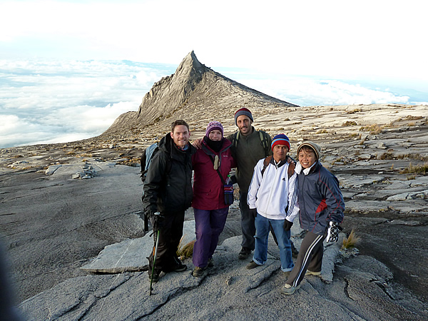 Trekking Mount Kinabalu, the highest mountain in south-east Asia, in Borneo. 