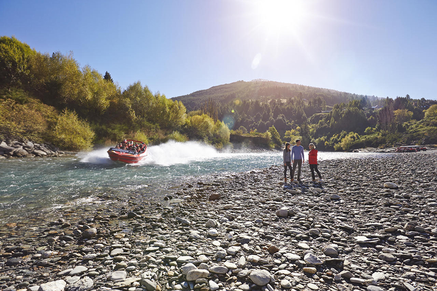 The Shotover Jet boat on the Shotover River is a rite of passage in Queenstown