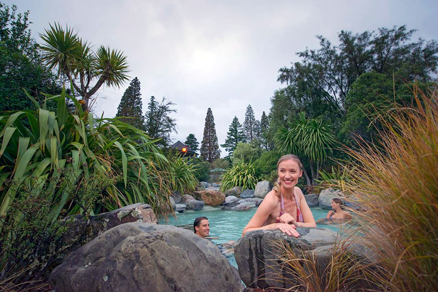 Warm yourself up and relax in a hot pool!