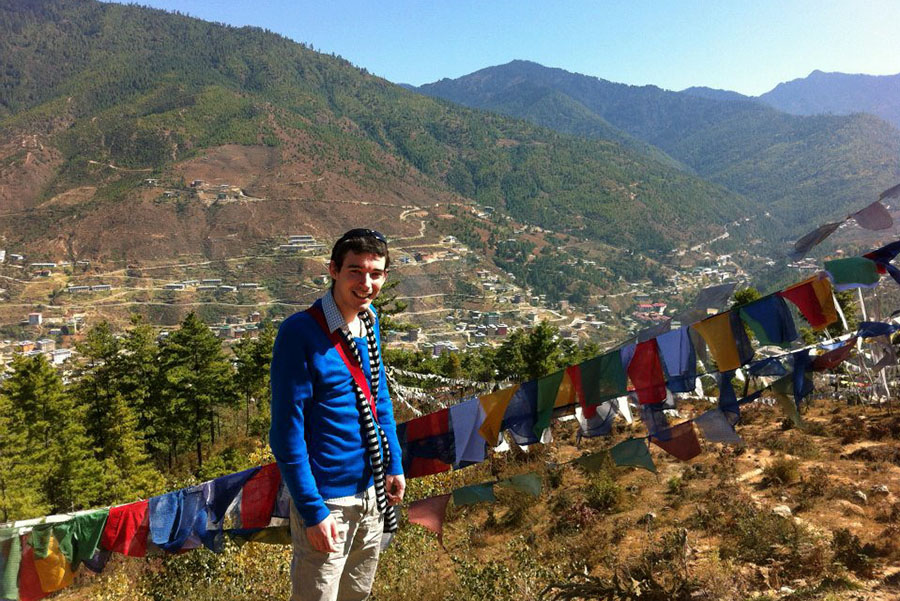 Overlooking Thimpu city, Bhutan 