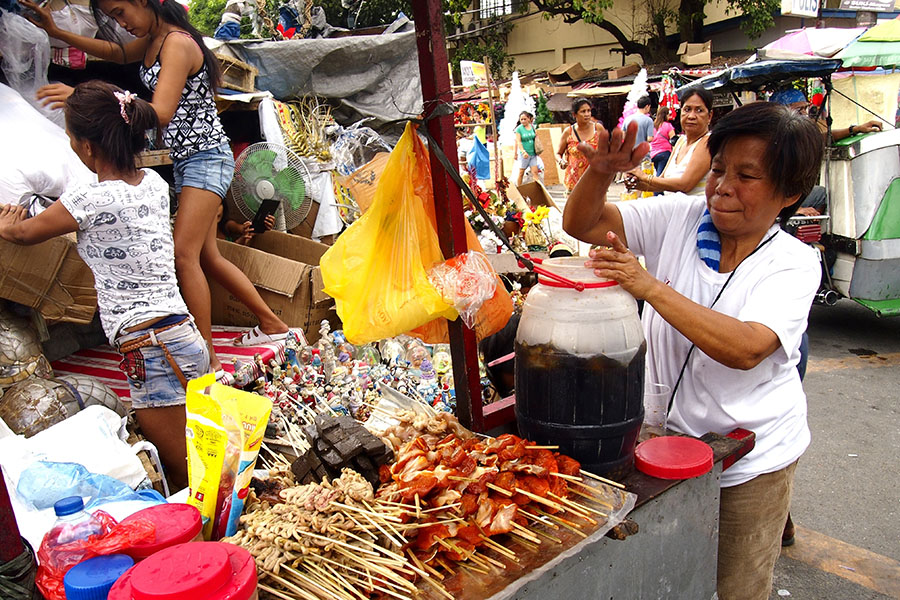 Try some delicious Filipino food