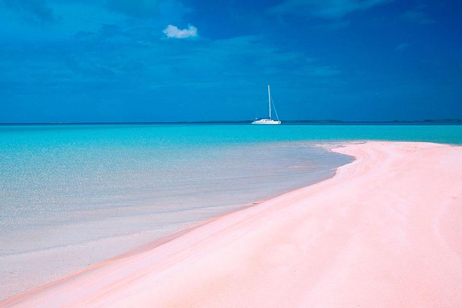 Pink sand beach, Tikehau, French Polynesia