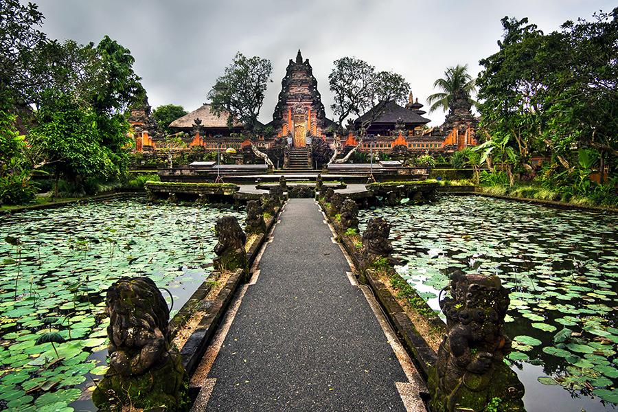Pura Saraswati temple, Ubud, Bali, Indonesia