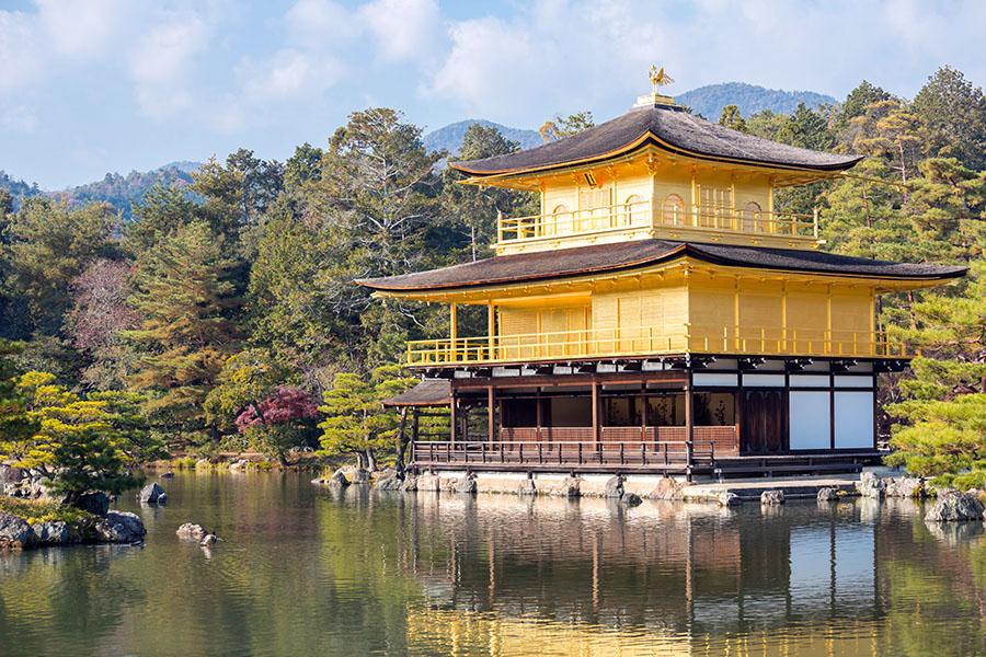 Make sure you visit Kyoto's famous Golden Pavilion