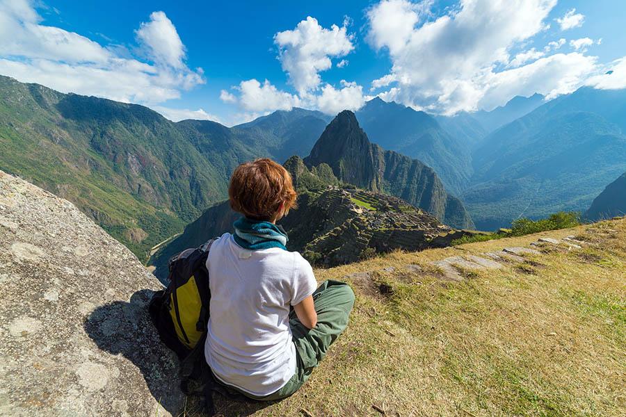 Trek or take the train high into the Andes to the Inca city of Machu Picchu