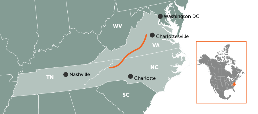 BlueRidge Parkway | map